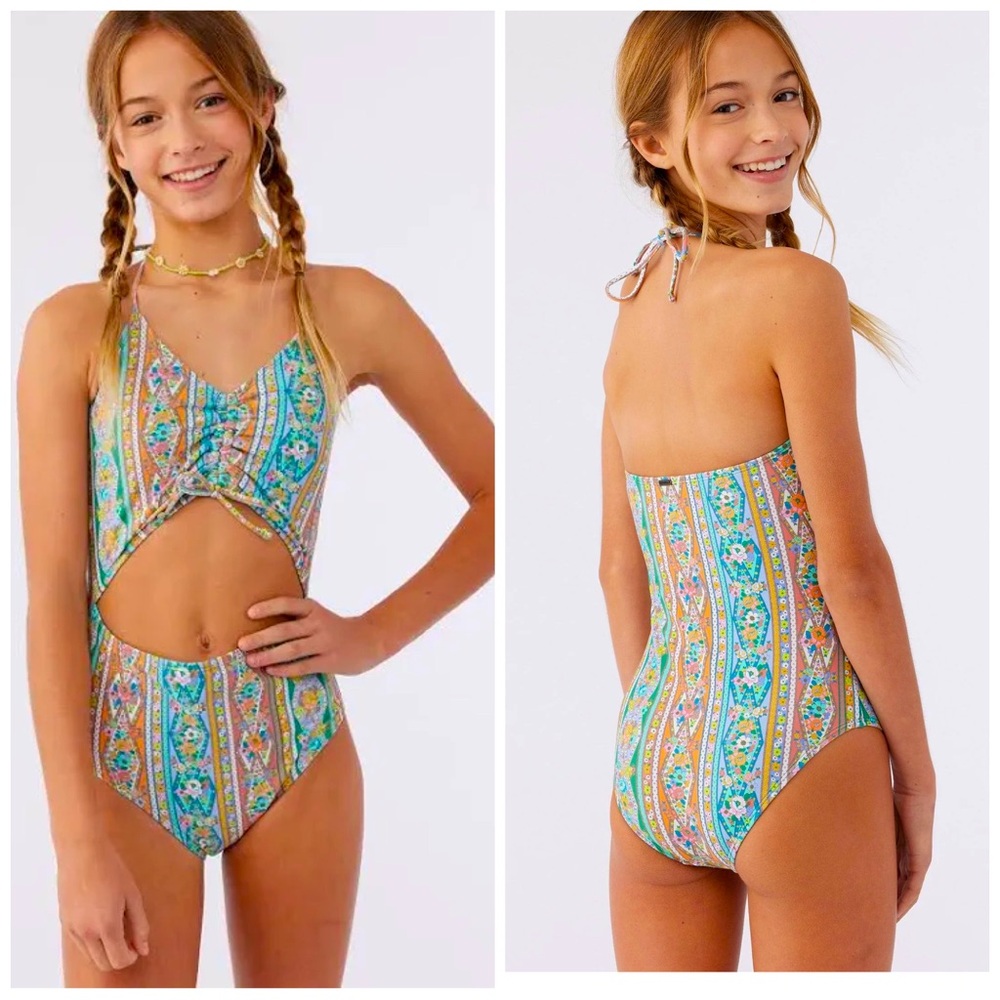 O’Neill Girls Cinched One pc Swimsuit